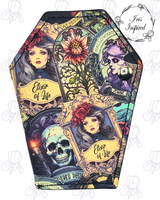 Apothecary Label Small Coffin Wallet
