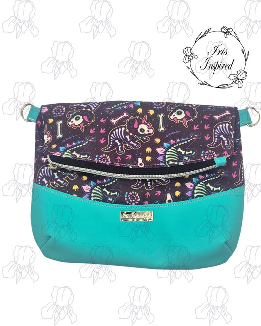 Dino Skellies Fold-Over Bag Small