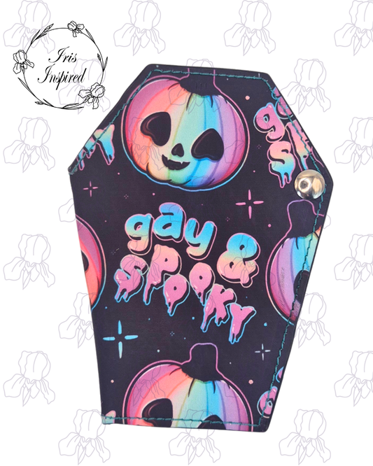 Gay and Spooky Small Bifold Coffin Wallet