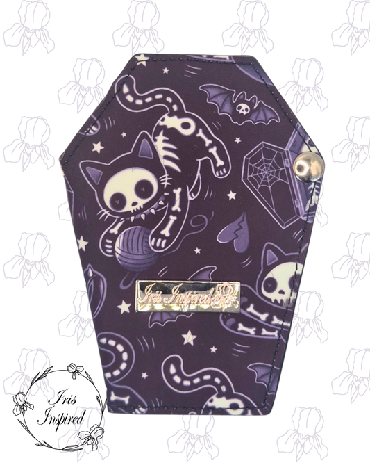 Skelle Cats Small Bifold Coffin Wallet