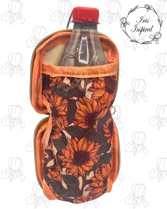 Sunflower Folding Bottle Bag
