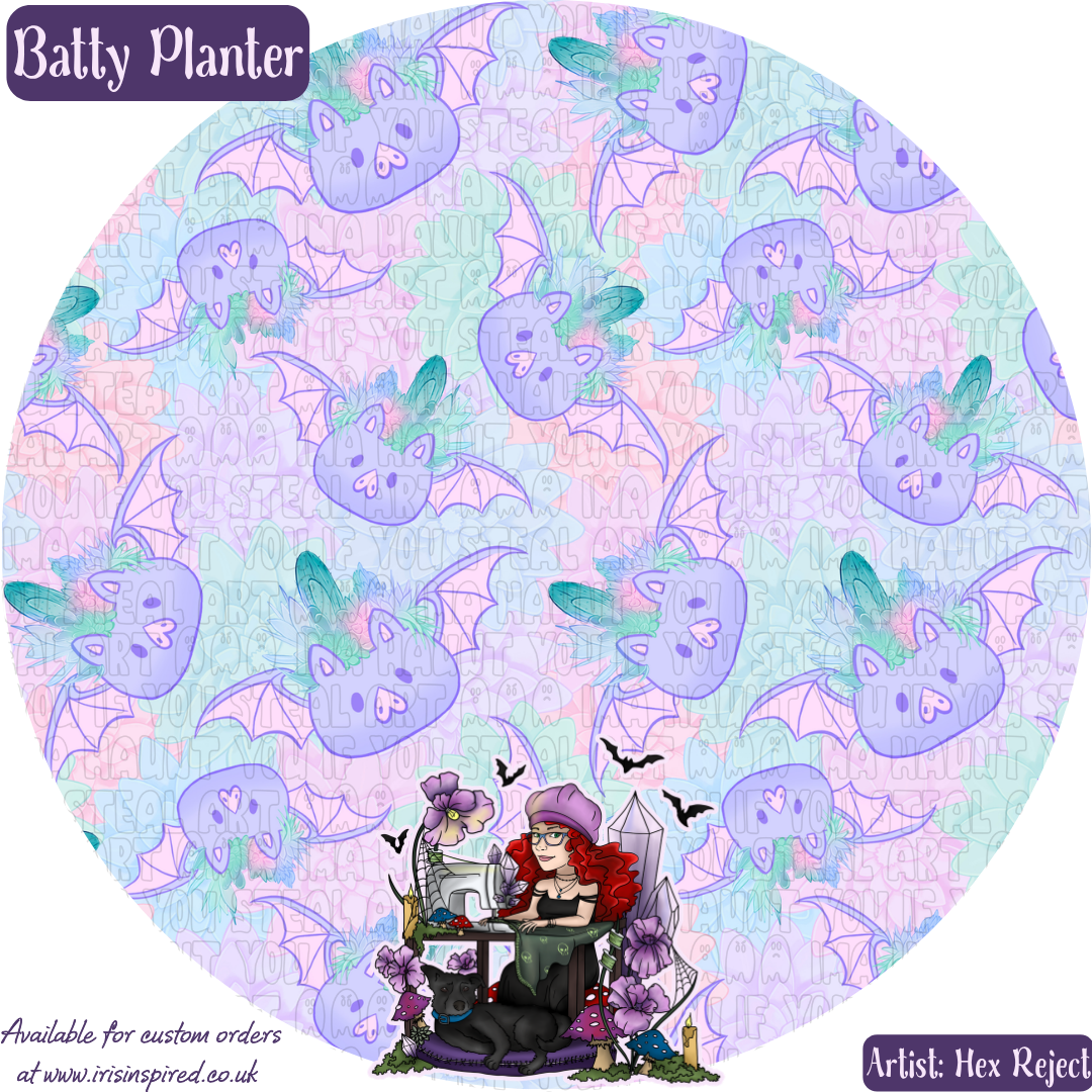 Batty Planter Bag Charm/ Keyring (3for2)