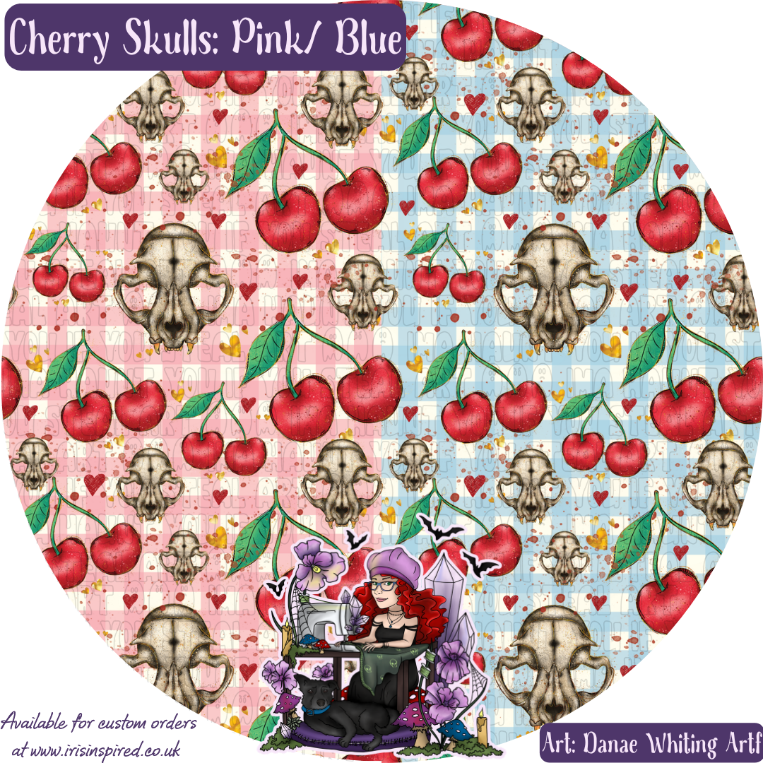 Cherry Skulls Coffin Tote Bag
