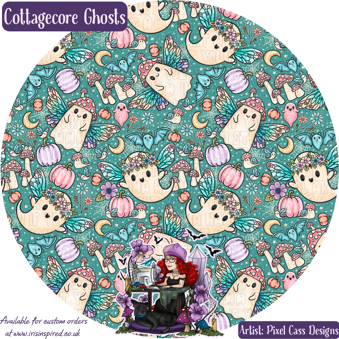Cottagecore Ghost Bag Charm/ Keyring (3for2)