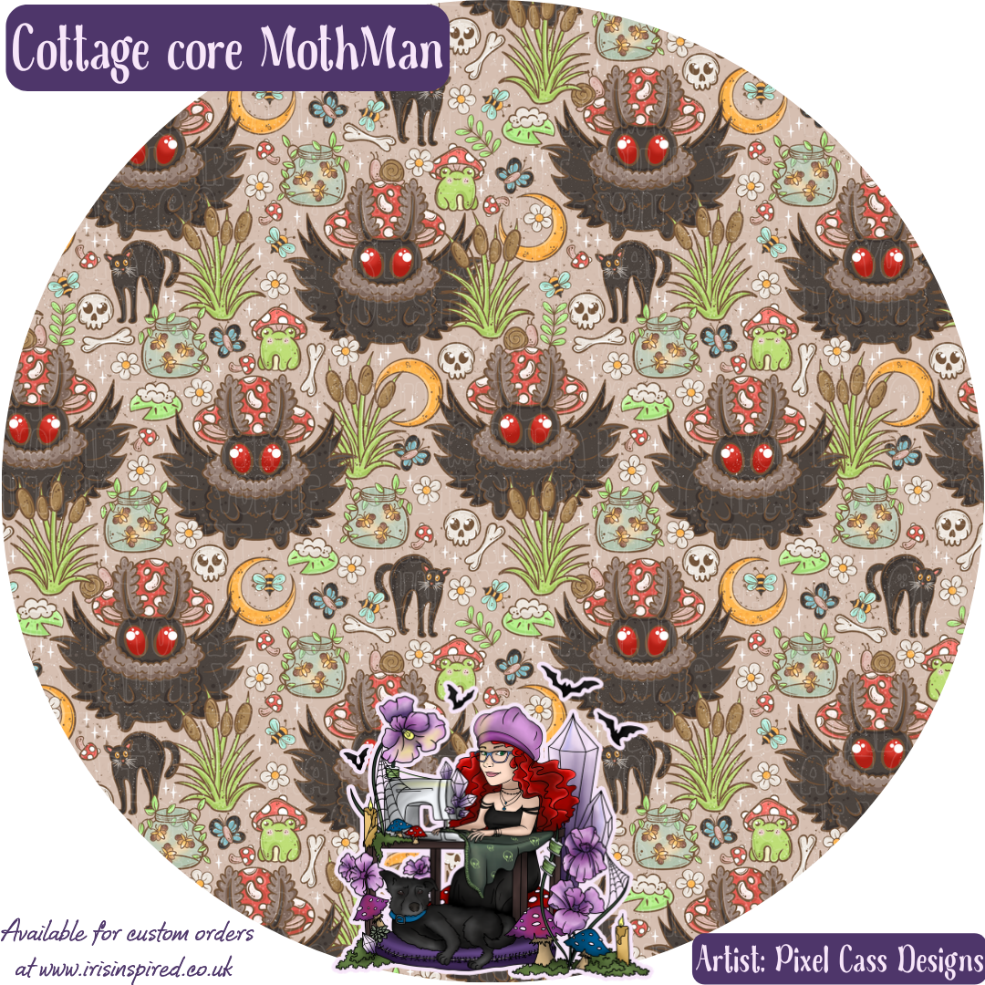 Cottagecore Mothman Bag Charm/ Keyring (3for2)