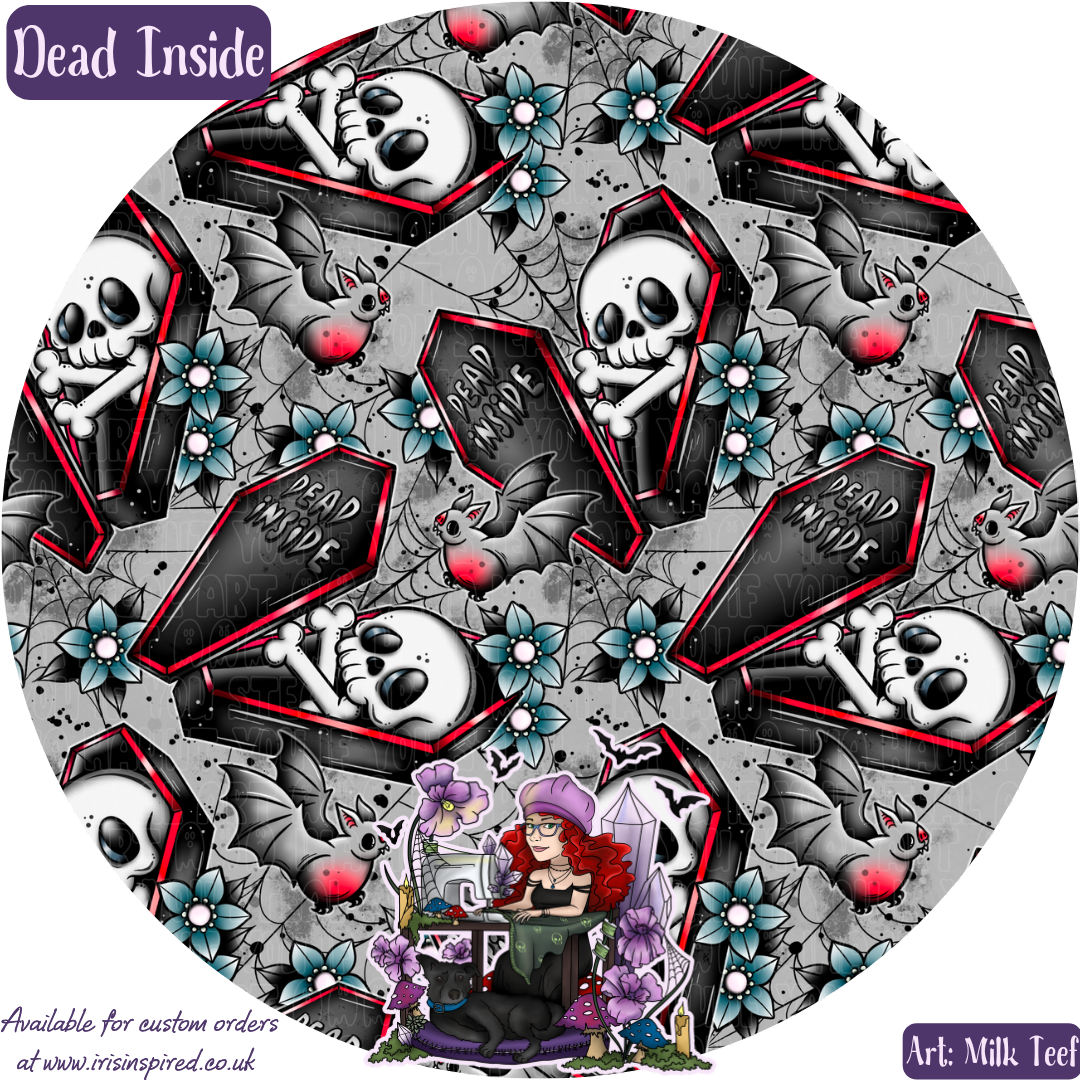 Dead Inside Zip Around Purse