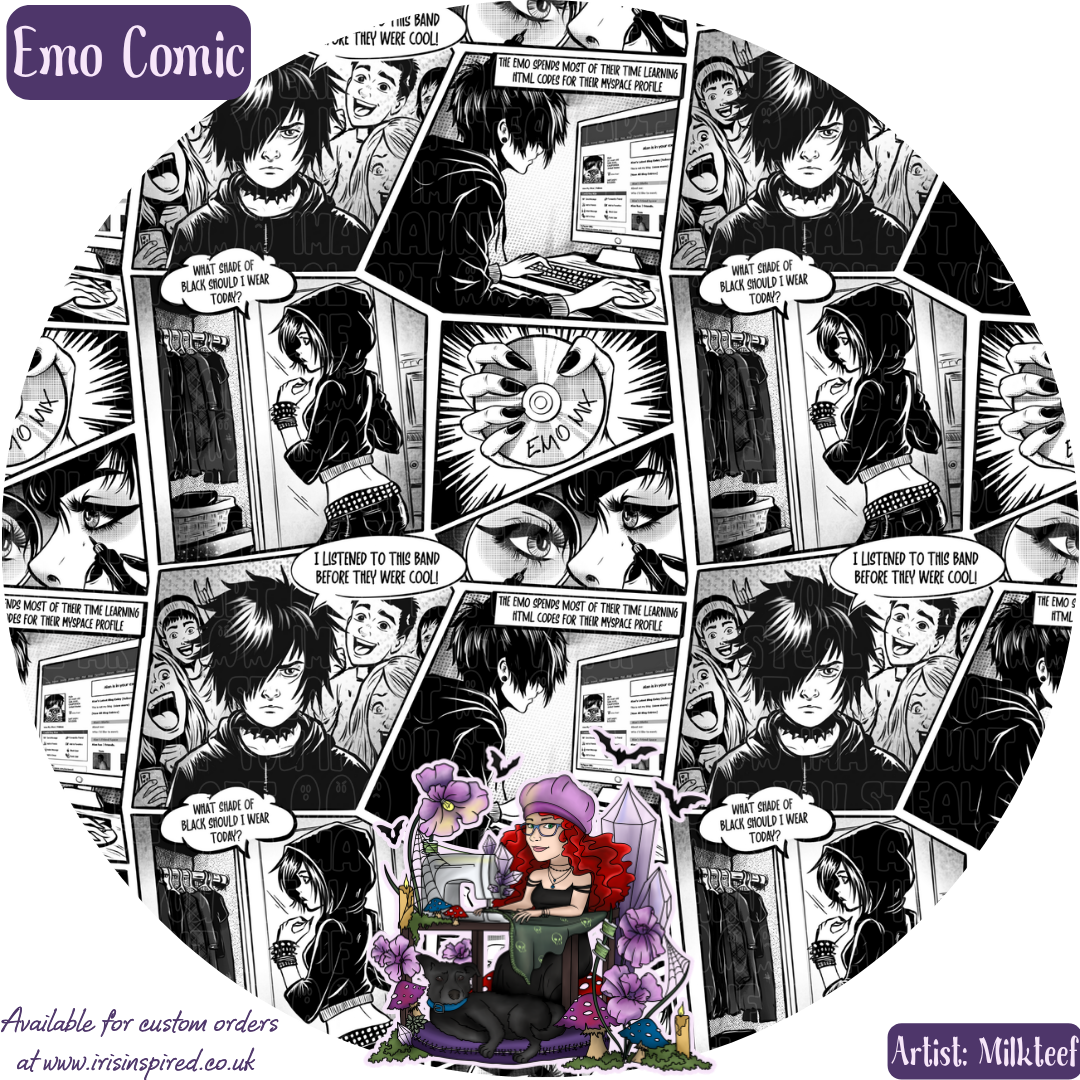 Emo Comic Phone Grip