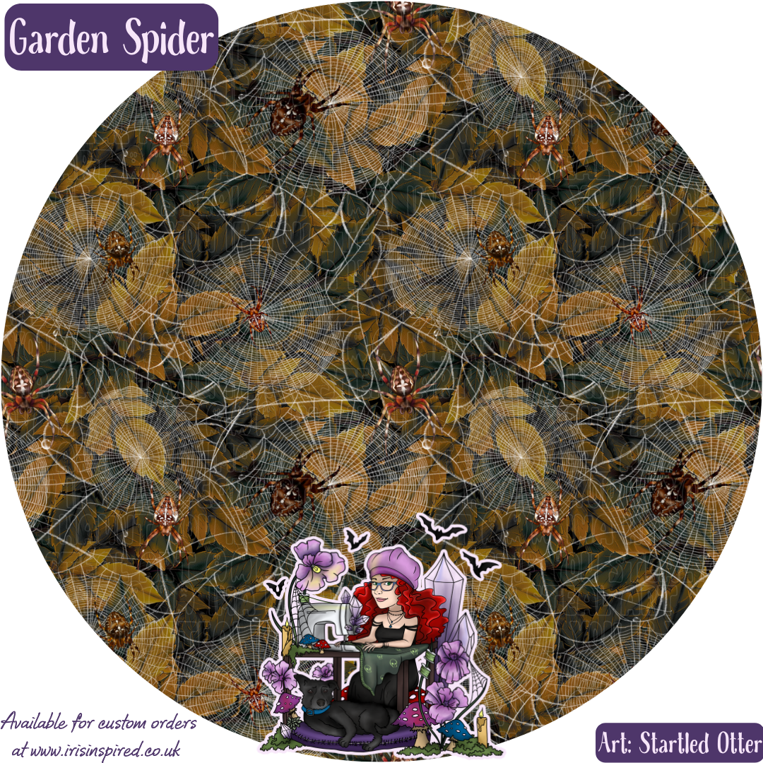 Garden Spider Pumpkin Hobo Handbag