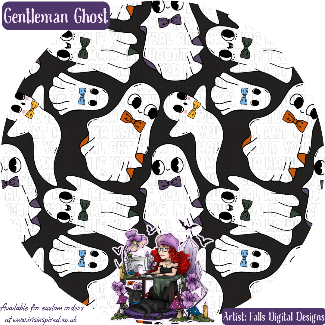Gentleman Ghost Medium Dog Collar