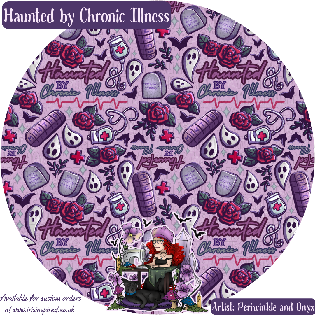 Haunted By Chronic Illness Folding Shopping Bag