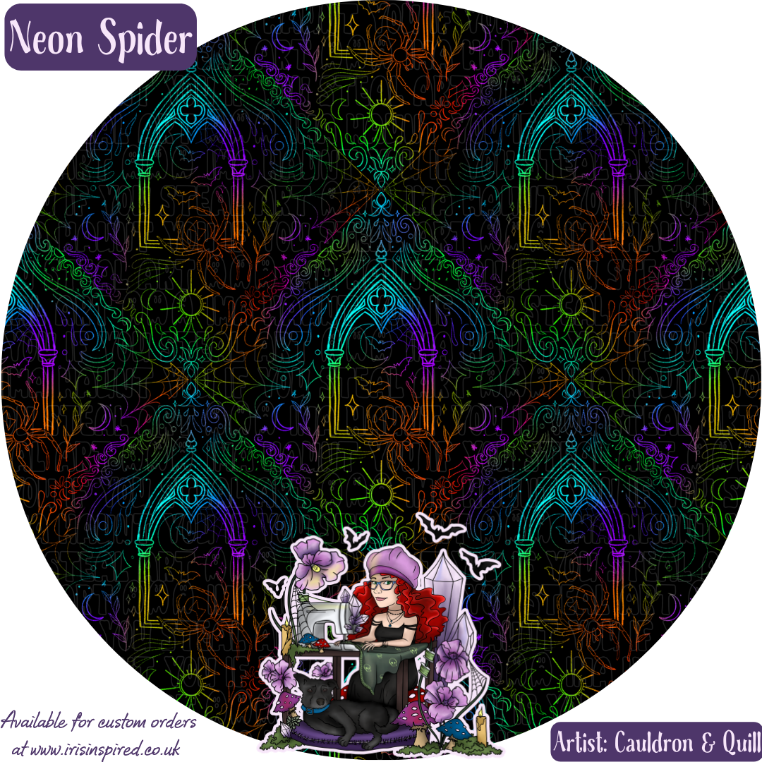 Neon Spider Small Pocket Pouch