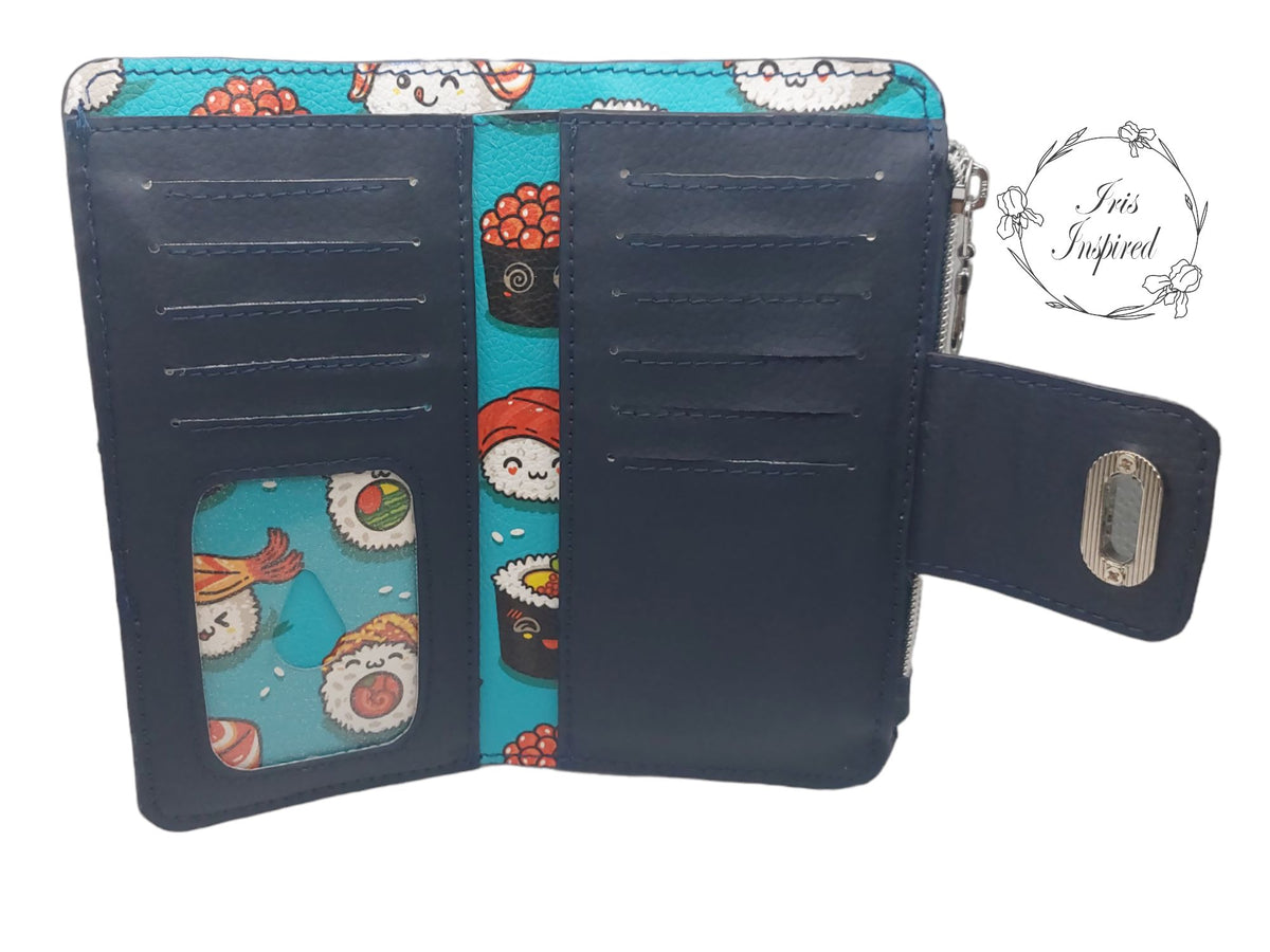 Happy Sushi Bifold Purse