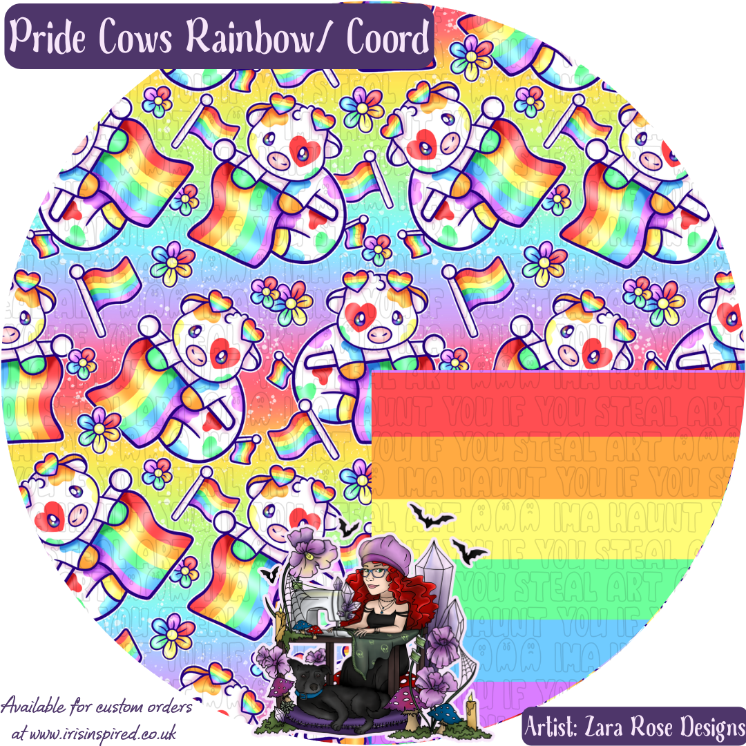 Pride Cows Claw Clip