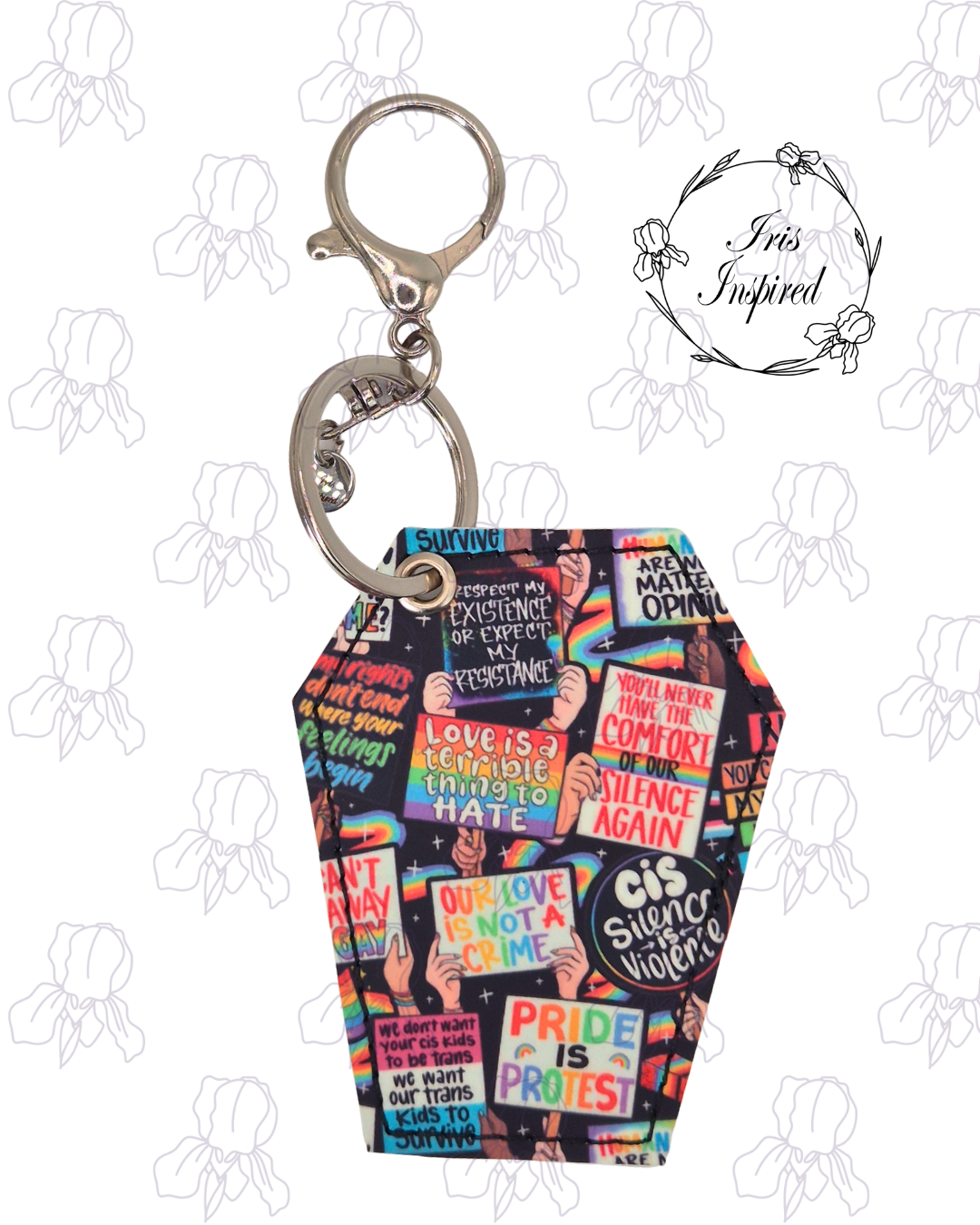 Pride Protest Bag Charm/ Keyring (3for2)