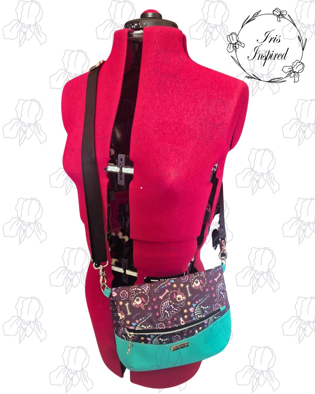 Dino Skellies Fold-Over Bag Small