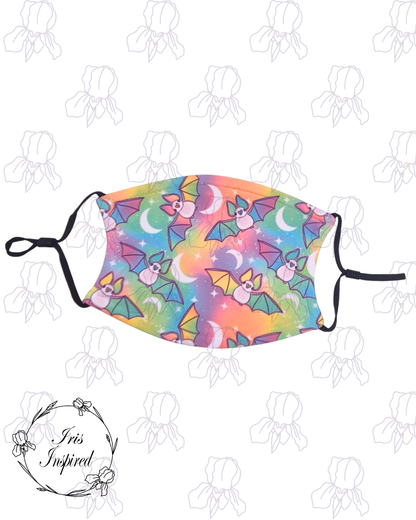 Pastel Bats Face Mask