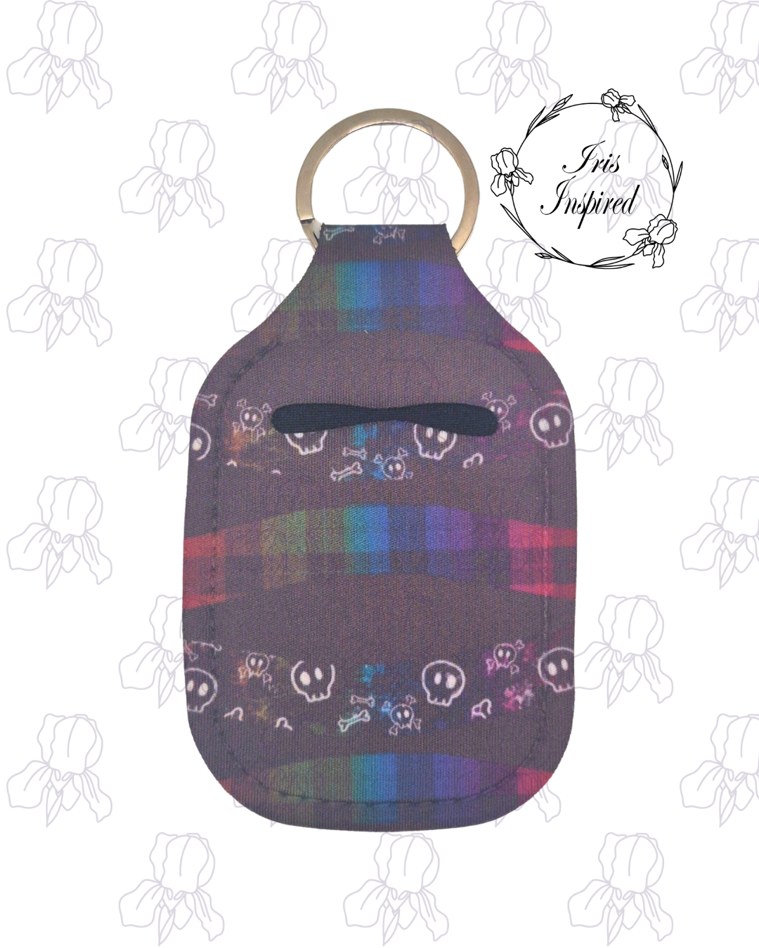 Rainbow Skulls Hand Cream Keyring