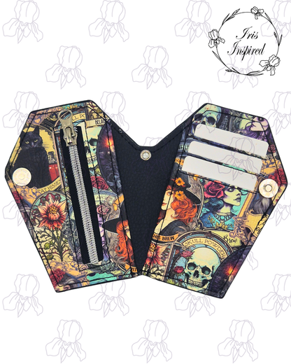 Apothecary Label Small Coffin Wallet