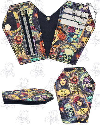 Apothecary Label Small Coffin Wallet