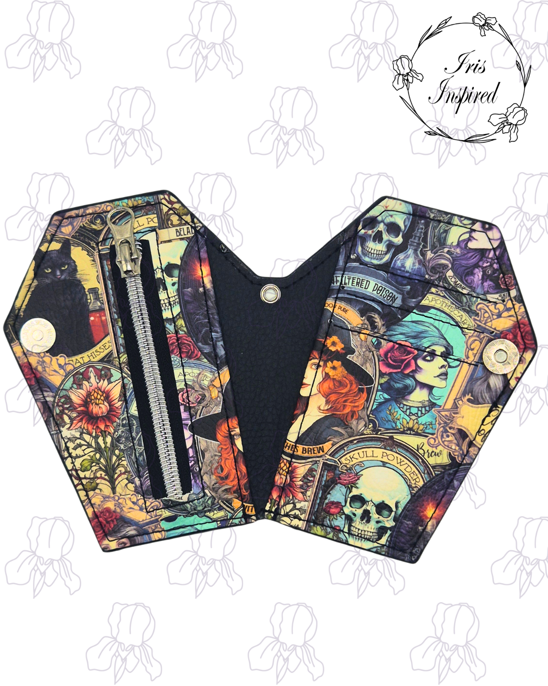 Apothecary Label Small Coffin Wallet