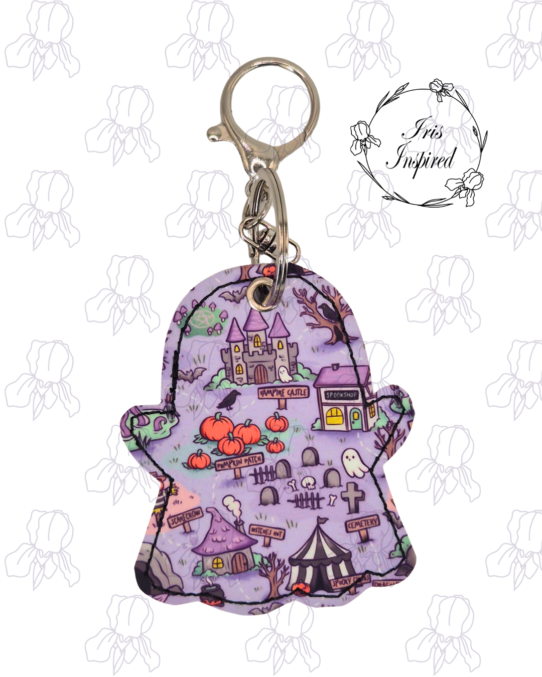 Halloween Map Bag Charm/ Keyring (3for2)