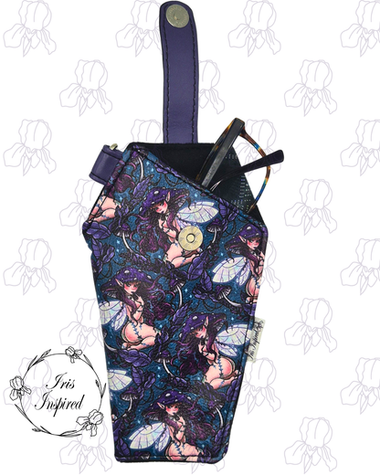 Pinup Mushroom Fairy Coffin Glasses Case
