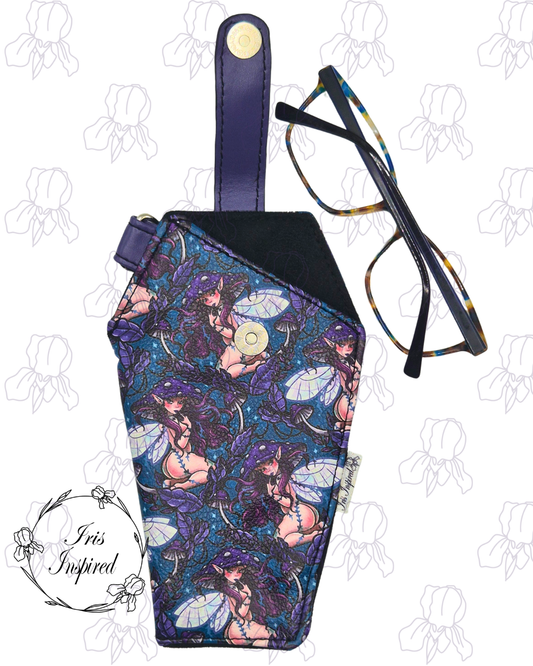 Pinup Mushroom Fairy Coffin Glasses Case
