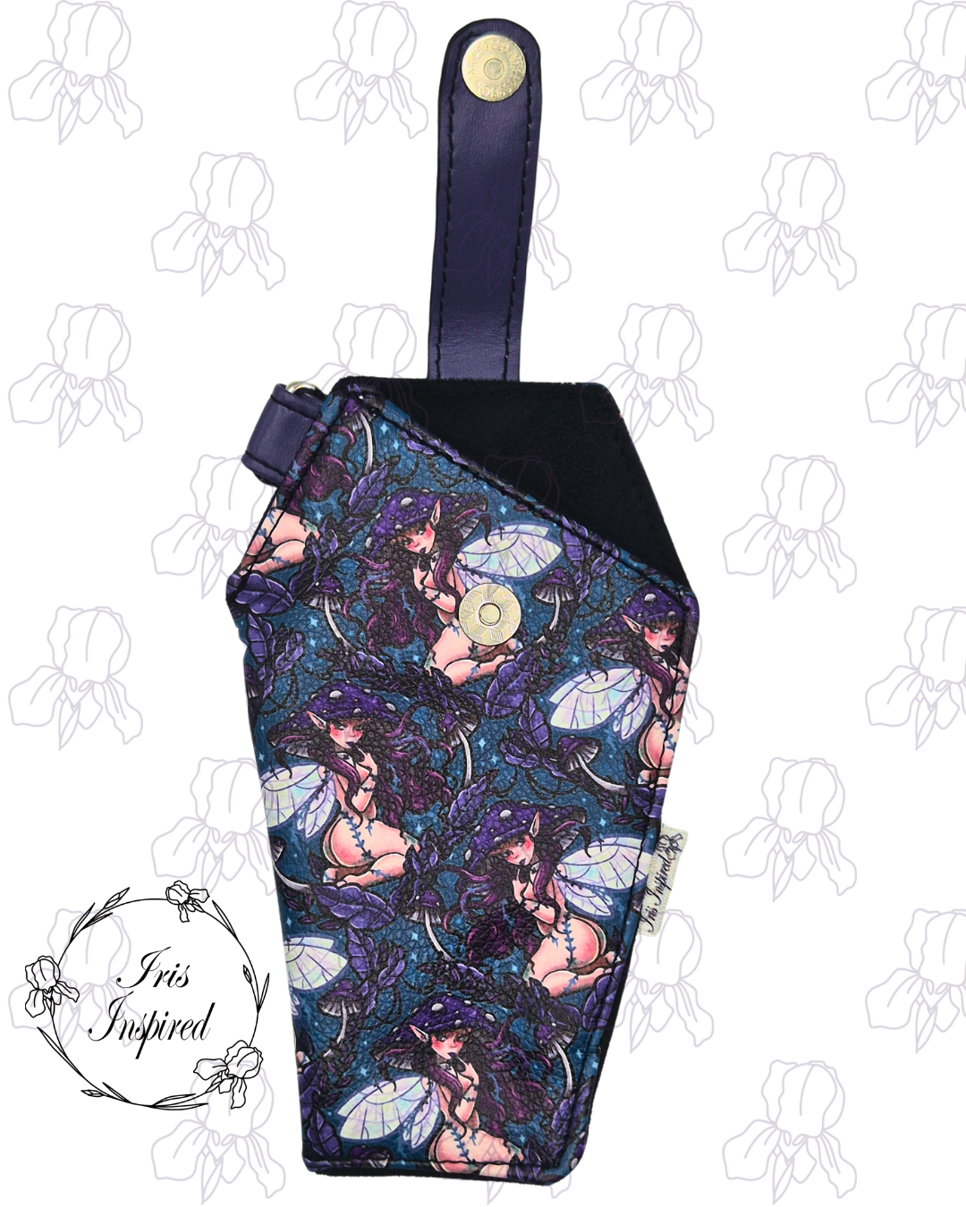 Pinup Mushroom Fairy Coffin Glasses Case