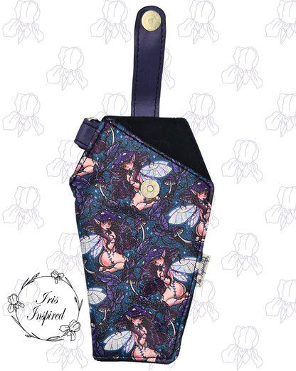 Pinup Mushroom Fairy Coffin Glasses Case