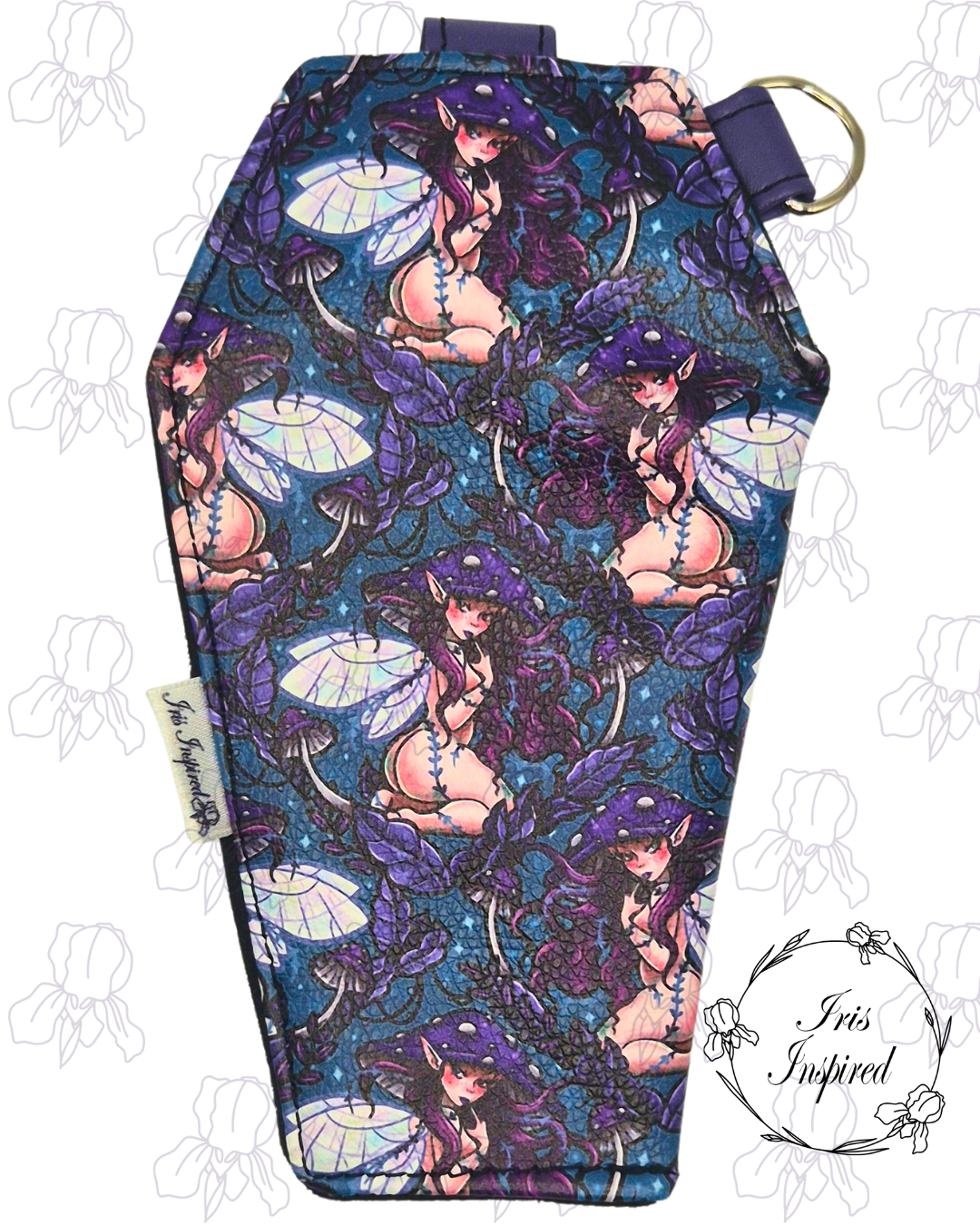 Pinup Mushroom Fairy Coffin Glasses Case