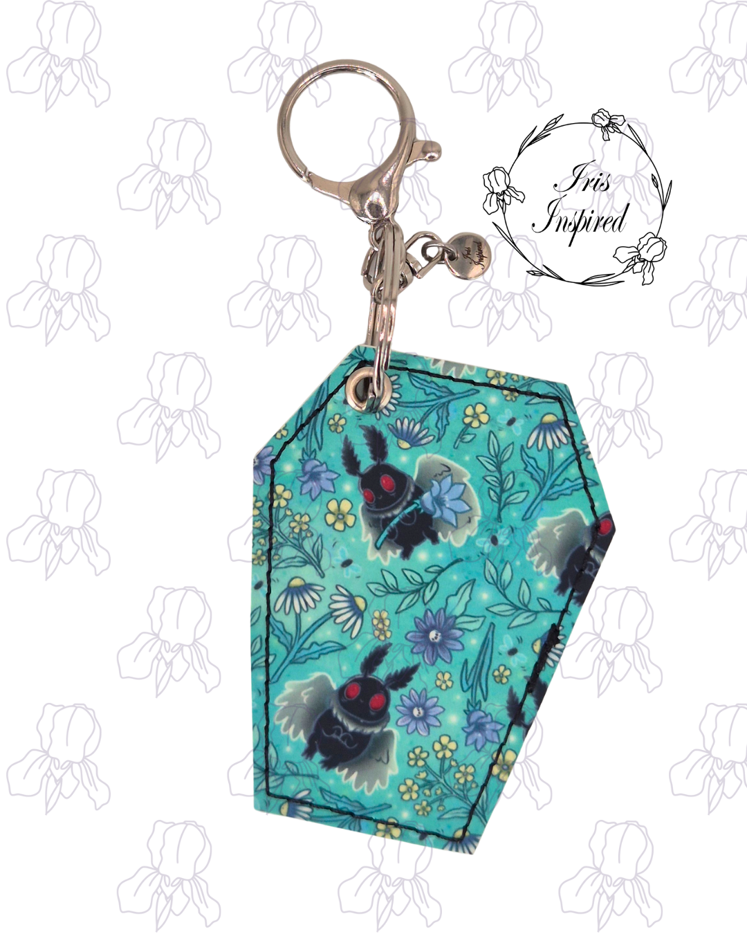 MothMan Floral Bag Charm/ Keyring (3for2)