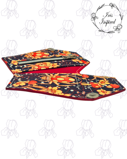 Mushroom Spood Small Bifold Coffin Wallet