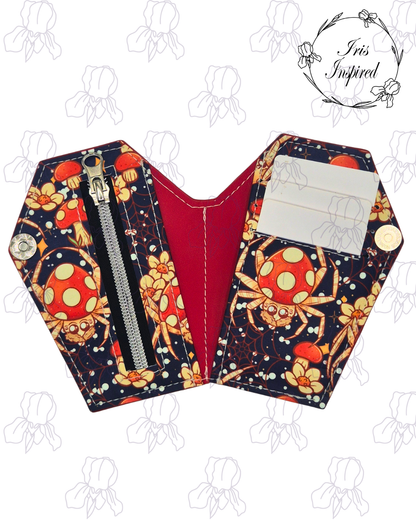 Mushroom Spood Small Bifold Coffin Wallet