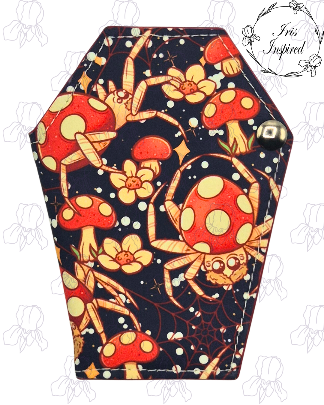 Mushroom Spood Small Bifold Coffin Wallet