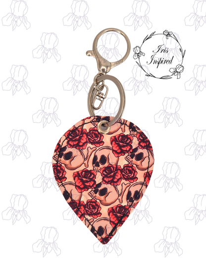 Skull and Roses Bag Charm/ Keyring (3for2)