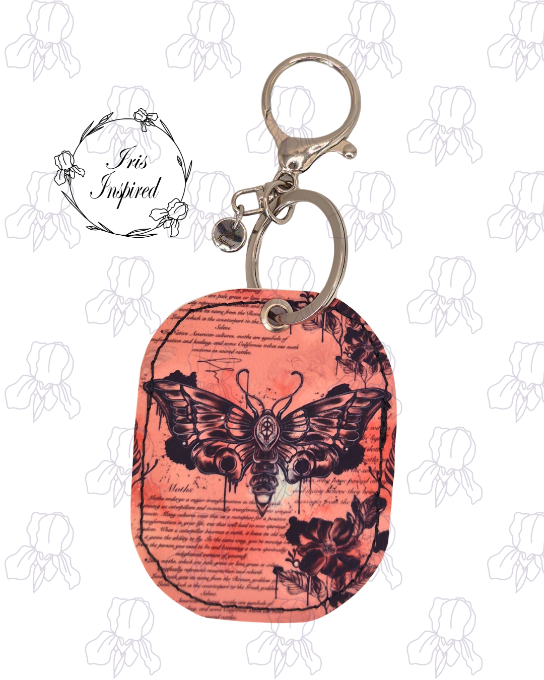 Inky Moth Bag Charm/ Keyring (3for2)