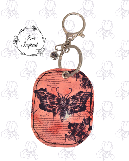 Inky Moth Bag Charm/ Keyring (3for2)