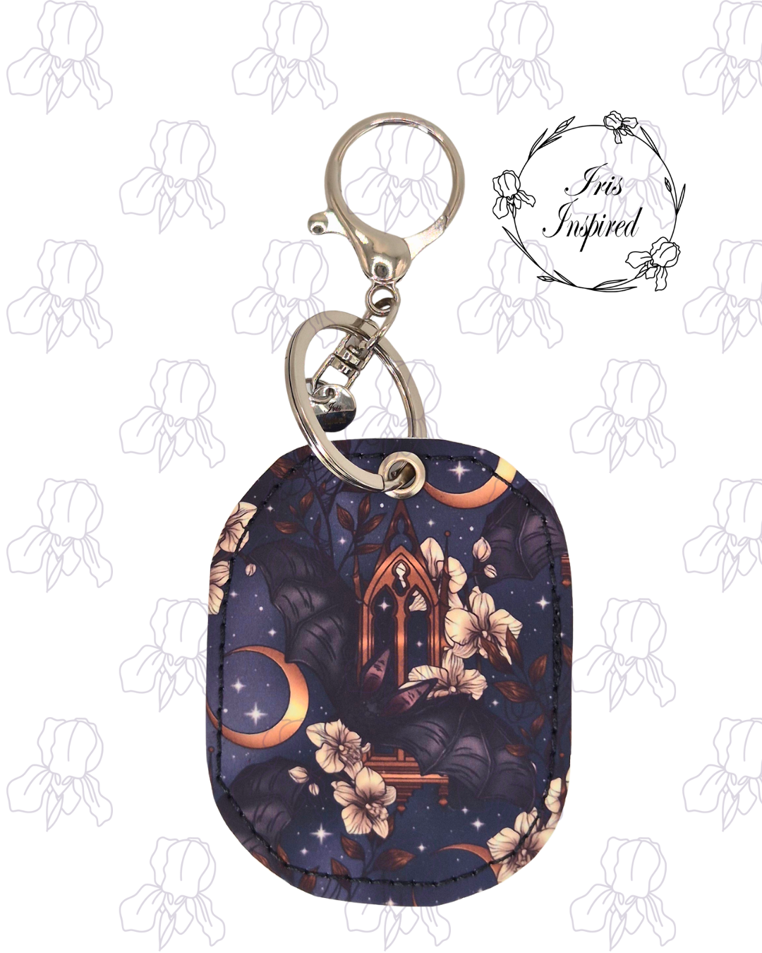 Midnight Orchid Bag Charm/ Keyring (3for2)