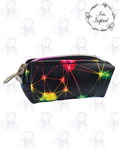 Rainbow Geometric Small Boxy Pouch