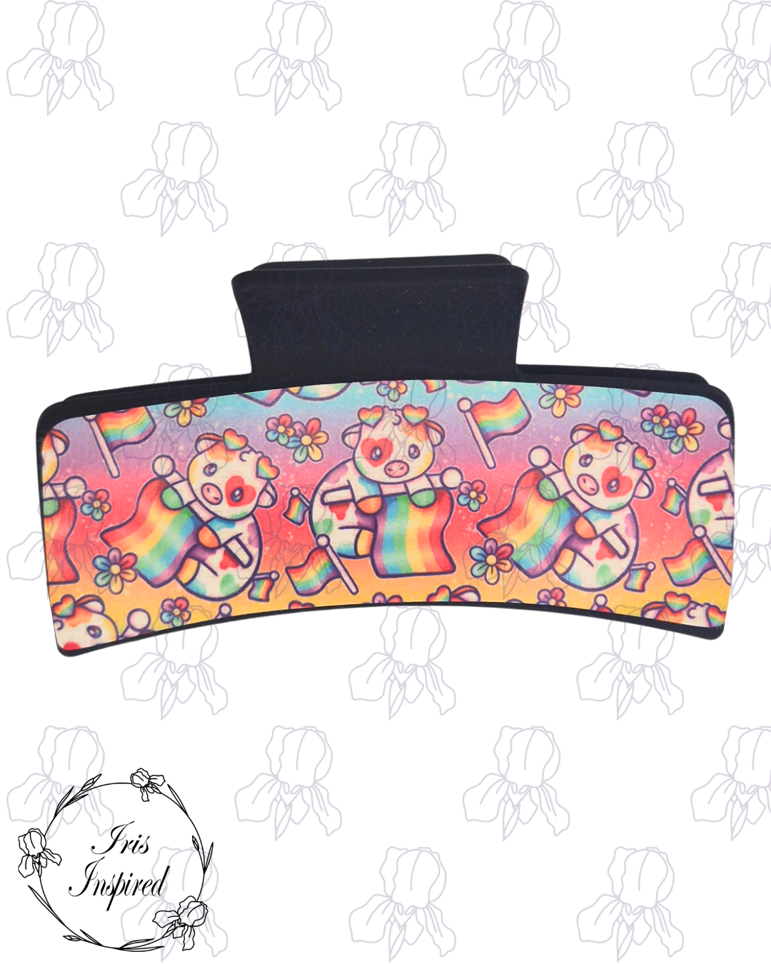 Pride Cows Claw Clip