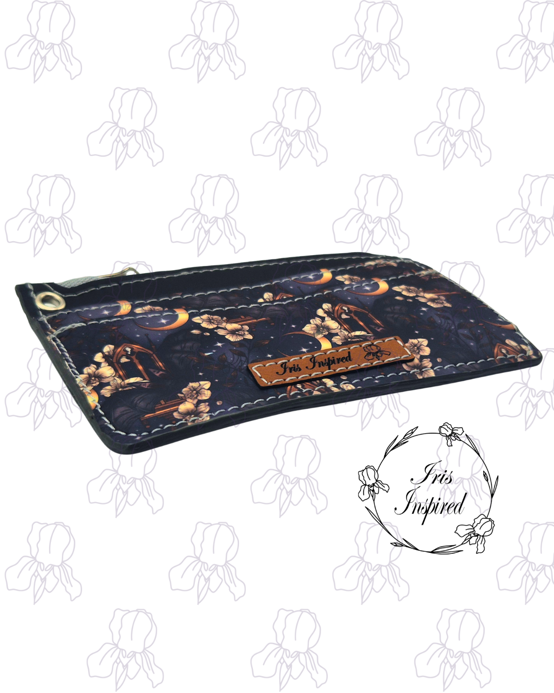 Midnight Orchid Pocket Card Holder