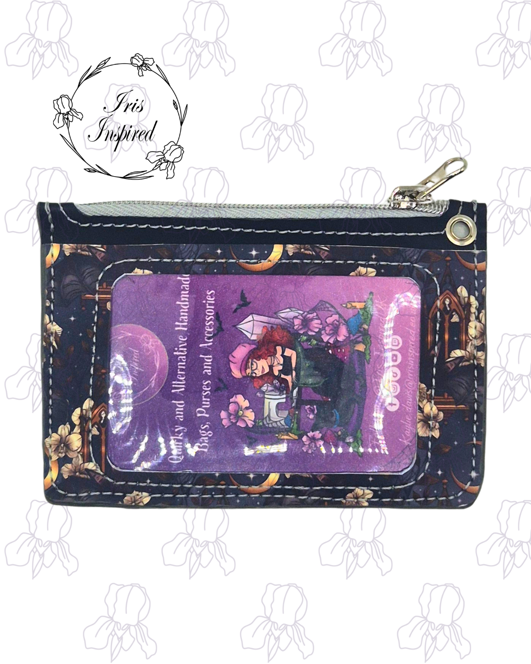 Midnight Orchid Pocket Card Holder