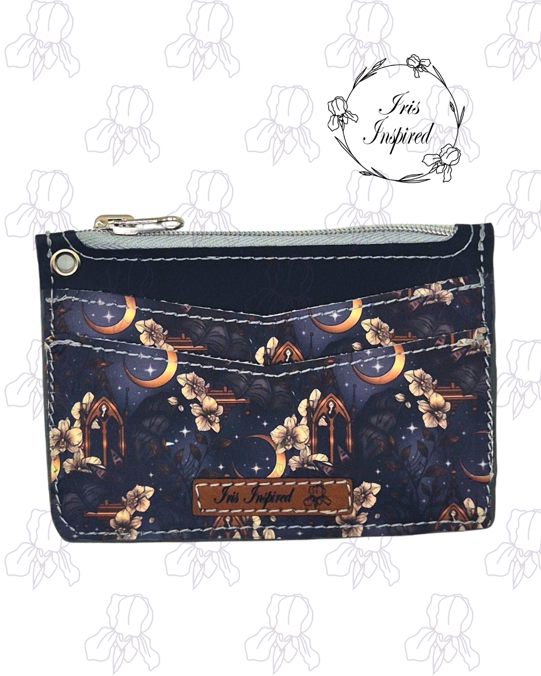 Midnight Orchid Pocket Card Holder