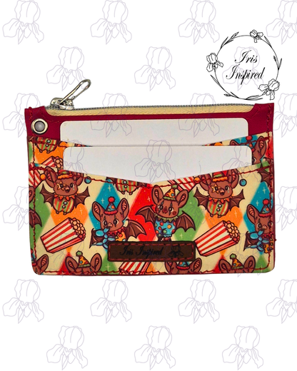 Circus Bats Pocket Card Holder