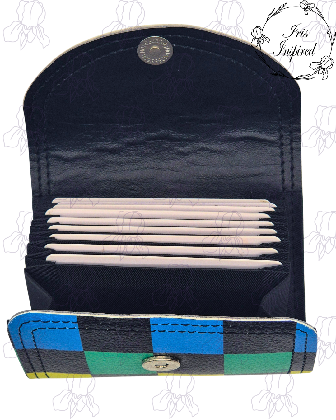 Rainbow Check Accordion Wallet