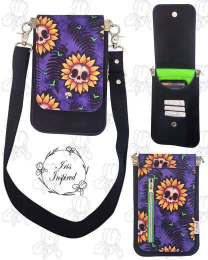Sunny Skulls Slim Phone Bag