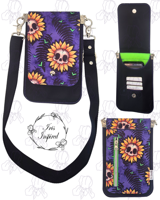 Sunny Skulls Slim Phone Bag