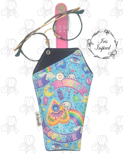 Pastel Ouija Coffin Glasses Case