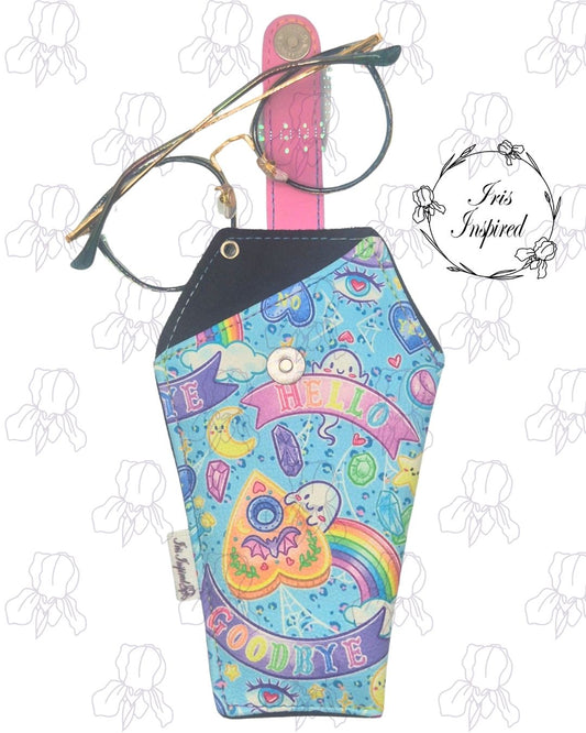 Pastel Ouija Coffin Glasses Case