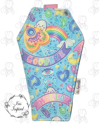 Pastel Ouija Coffin Glasses Case